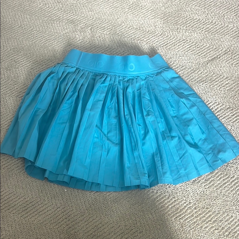 ALO Yoga Blue Skater Mini Skirt - Picture 2 of 2